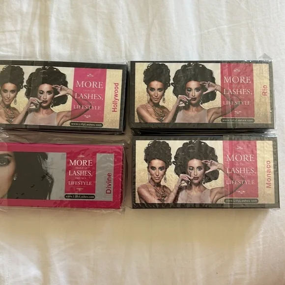 6 x Lilly Lashes Glam Collection - Black
